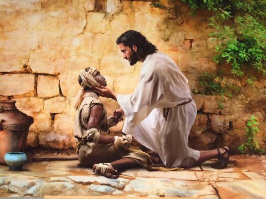 Jesus heals a leper