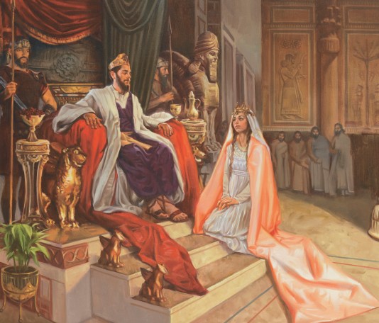 Queen Esthers at the kings feet