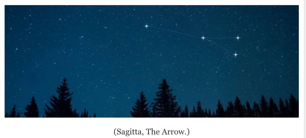 The REAL Story In The Stars Part 13:  Sagitta, The&nbsp;Arrow.
