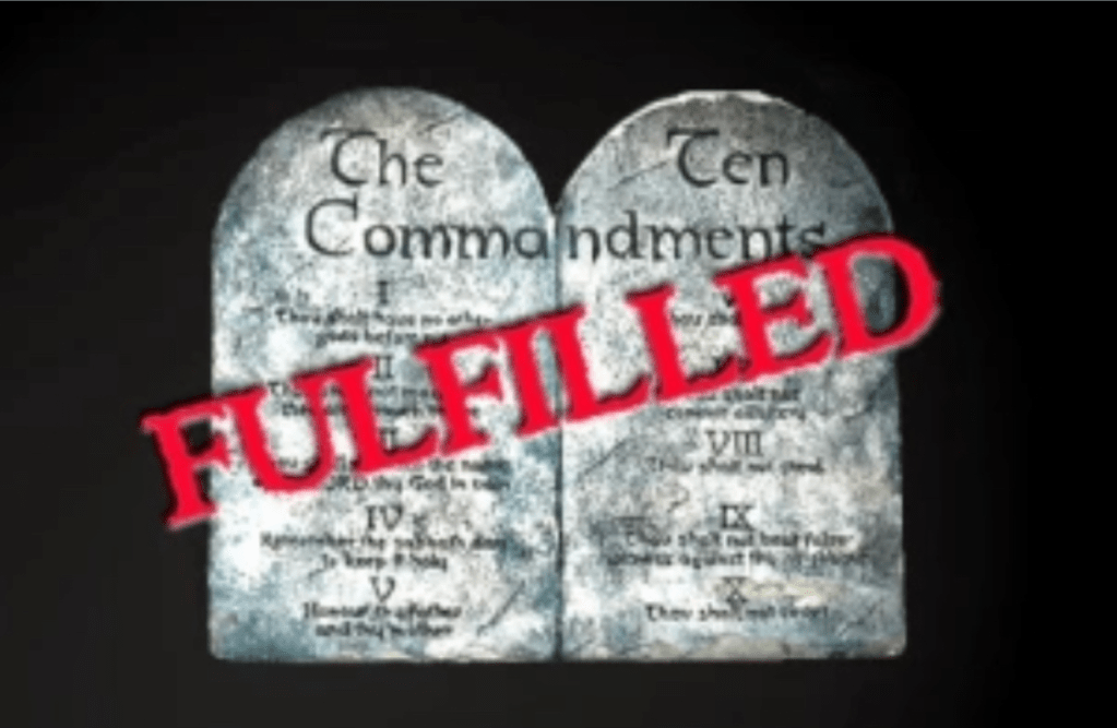 The Law Is Fulfilled IN Us, Not By&nbsp;Us.