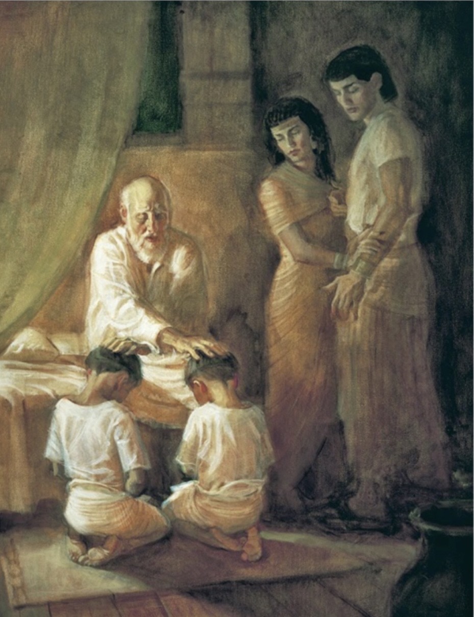 The Blessings Of Jacob Over Ephraim And&nbsp;Manasseh.